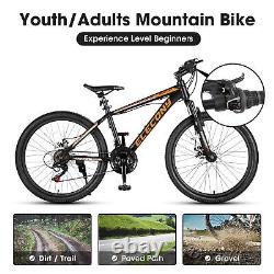 24 Mountain Bike Road Bicycle Adults Aluminium Frame Bike 21-Speed withDisc Brake