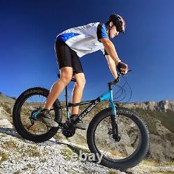26-Inch Fat Tire Bike For Mountain/snowithroad 21-Speed MTB Steel Frame Bicycle
