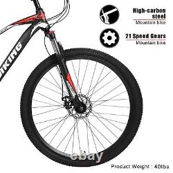 29 Inch Mountain Bike 21 Speed Bicycle Steel Frame Front Suspension Disc Brake