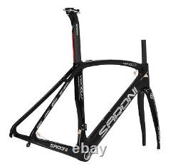 56cm AERO Full Carbon Frame Fork Road Bike 700C Di2 Race Cycle black 28C