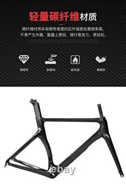 700C Carbon Fiber Bike Frameset Disc Brake Quick Remove Road Bicycle Frame BB86