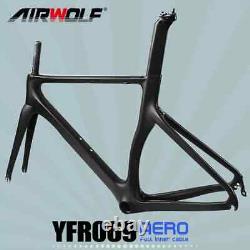 700C Carbon Fiber Road Bike Frame V/Rim Brake Road Bike Frameset 700C28C
