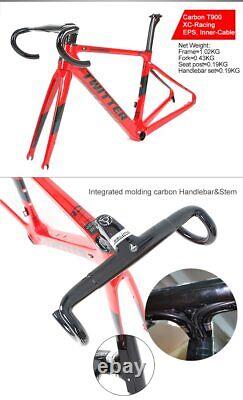 700C Carbon Road Bike Framese Disc Brake Internal Routing City Racing Bike Frame