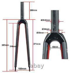 700C Full Carbon Fiber Road Bike Hard Fork Bicycle Parts Cycling Accessories