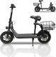 Adult Folding Electric Scooter Commuter Dual 450w Off-road Ebike Bicycle With Seat
