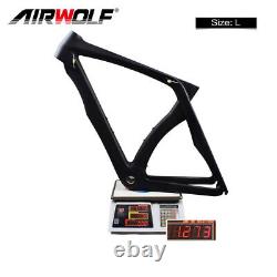 Aerodynamic Race Bicycle Frame Carbon Fiber Road Bike Frameset BSA Rim Brake