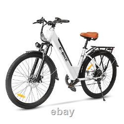 Axiniu 750W Electric Bicycle 26'' City Beach E-bike 36V Battery Ebike withU-lock