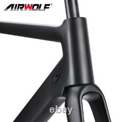 Carbon Fiber Aero Road Bike Frame 14212mm Thru Axle Bicycle Frameset Disc Brake