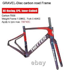Carbon Fiber Gravel Bike Frameset 70040C Thru Axle 12148mm Off-road Frame