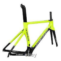Carbon Fiber Road Bike Frame 700C with Fork and Seat Tube Bicycle Frame