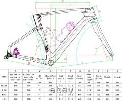 Carbon Fiber Road Bike Frameset 70040C Disc Brake Gravel Bike Frame 12142mm