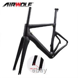 Carbon Fibre Road Bike Frame Racing Bicycle Aero Frameset BSA 700C XS/S/M/L/XL