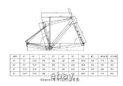 Carbon Road Gravel Bike Frame with Integrated Handlebar Disc Brake Bicycle Frame