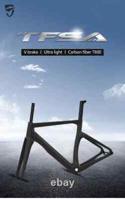 Disc Brake Road Bike Frame Carbon Fiber Bicycle Frameset 10012mm Thru Axle
