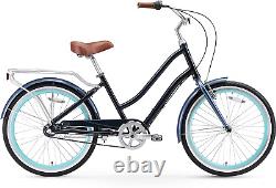 Evryjourney Women'S Hybrid Cruiser Bike, Step-Through Hybrid Bicycle, 1/3/7/21 S