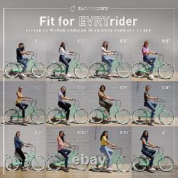 Evryjourney Women'S Hybrid Cruiser Bike, Step-Through Hybrid Bicycle, 1/3/7/21 S