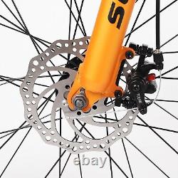 Fat Tire Mountain Bike MTB Bicycle 26 In Wheels 17 Inch High Carbon Steel Frame