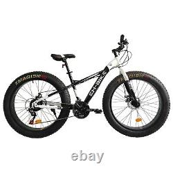 Fat Tire Mountain Bike Men Bicycle 26 in High Carbon Steel Frame Road Bikes