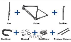 Full Carbon Disc Road Bike Frame Fork Handelbar SeatPost Di2 and Mechanical 700C