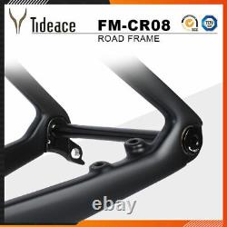 Full Hidden Inner Cable Carbon Fiber Road Bicycle Frame OEM BB86 49-59cm Frame