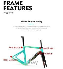 Internal Routing Carbon 700C Road Bike Frame with V/Rim Break for D12&Mechanical