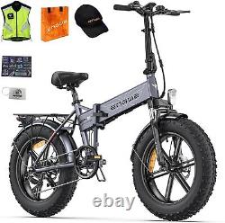 Peak 1000W-Electric-Bicycle with 20×4.0 Fat Tire Ebike for Mountain Beach Snow