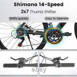 Road Bike 700C 14 Aluminum Frame Speed Shimano Disc Brakes Adult Racing Bicycle