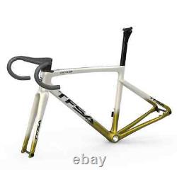 Road Bike Frame Full Carbon Full Internal Wiring Bicycle Frameset with Handlebar