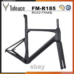 Road Racing T800 Carbon Fiber Bicycle Frame Thru Axle Disc Brake 140MM Bikes OEM