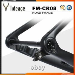 Thru Axle Flat Mount 140mm Disc Brake Road Aero Bicycle Frame EPS 70028C BB86