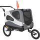 Vevor Pet Bicycle Trailer & Stroller Dog Cat Bike Carrier 100 Lb Water Resistant