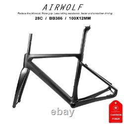 Cadre de vélo de route Aero en carbone Airwolf T1100 Racing Bicycle 700c avec câbles intégralement dissimulés