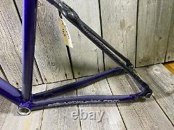Cadre de vélo de route Eclipse Dream en alliage et carbone, violet, taille 43cm, petit, neuf