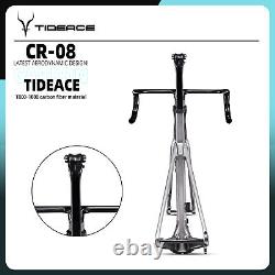 Cadre de vélo de route Tideace T1000 en fibre de carbone complet avec frein à disque de 140 mm