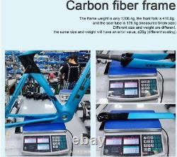 Cadre de vélo de route de ville en fibre de carbone 700C avec câblage interne complet pour DI2 et mécanique