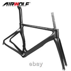 Cadre de vélo de route en carbone Ensemble cadre de vélo 46/48/50/52/54cm BB386 pour pneus 70028C
