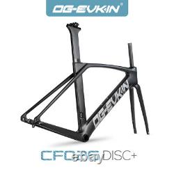 Cadre de vélo de route en carbone OG-EVKIN CF-026-D avec routage interne des câbles et freins à disque