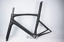 Cadre de vélo de route en carbone T1000 avec freins V/jante, cadre de vélo avec guidon