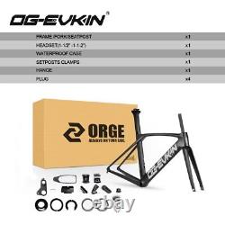 Cadre de vélo de route en carbone complet avec routage interne pour vélo 700C28C - Ensemble cadre de vélo
