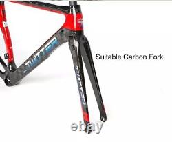 Cadre de vélo de route en fibre de carbone 700C avec routage interne pour vélo de course en ville