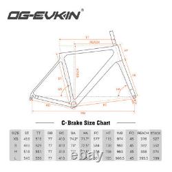Cadre de vélo de route en fibre de carbone BB86 OG-EVKIN CF-025-V avec freins V-Brake