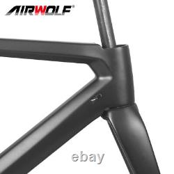 Cadre de vélo de route en fibre de carbone avec freins sur jante, ensemble de cadre de vélo BB386 adapté aux pneus 70028C