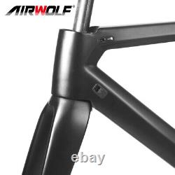 Cadre de vélo de route en fibre de carbone pour freins sur jante, ensemble cadre de vélo pour pneus 70028C avec pédalier BB386.