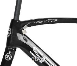 Cadre en carbone complet AERO de 56 cm, fourche pour vélo de route 700C Di2 Race Cycle noir 28C