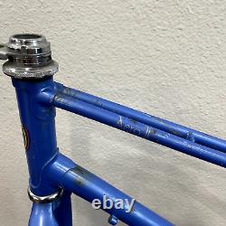 Cadre fourche de vélo de route Vintage Karma Aero II 19 pouces Grand Bleu Rare