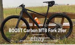 Fourche avant de vélo de montagne en carbone Boost 11015mm 29er avec câble interne