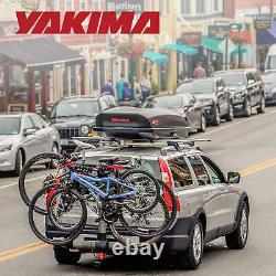 Porte-vélos Yakima RidgeBack inclinable pour attelage, permet de transporter 4 vélos sur voitures, VUS et camions.
