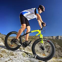 Vélo de montagne à gros pneus pour homme, vélo de route extérieur avec cadre en acier au carbone de 26 pouces.