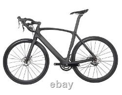 Vélo de route 700C 11 vitesses frein à disque Cadre AERO en carbone Roues de course Bicyclette 49cm