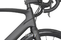 Vélo de route 700C 11 vitesses frein à disque Cadre AERO en carbone Roues de course Bicyclette 49cm